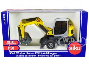 Wacker Neuson EW65 Mobile Excavator Yellow and Gray