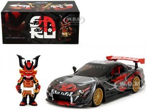 1993 Mazda RX-7 Black with Graphics Lab Monkeys with Saru