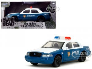 Rick Grimes Ford Crown Victoria Sheriff Blue and White The Walking Dead (2010-2022) TV Series Hollywood Rides Series