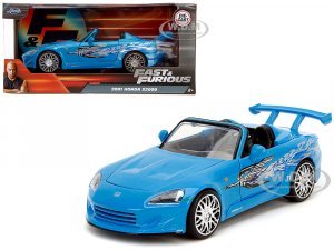 2001 Honda S2000 Convertible Blue with Graphics Fast & Furious Remix Series