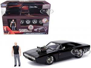 Model Kit Dodge Charger R/T Black and Dom
