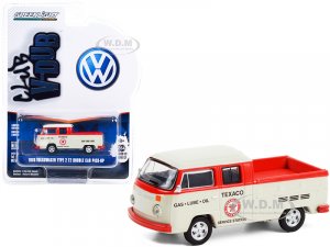 1976 Volkswagen T2 Type 2 Double Cab Pickup Truck Texaco Service Cream and Red Club Vee V-Dub Series 12