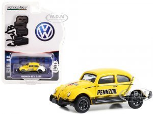 Volkswagen Classic Beetle Yellow and White Pennzoil Racing Club Vee V-Dub Series 16