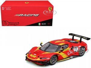 Ferrari 296 GT3 #71 Red Francorchamps Motors (2022) Racing Series with Display Case