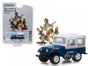 1971 Jeep DJ-5 Blue with White Top U.S. Mail Norman Rockwell Delivery Vehicles Series 1