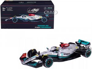 Mercedes-AMG F1 W13 E Performance #44 Lewis Hamilton F1 Formula One World Championship (2022) with Display Case