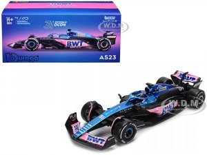 Alpine A523 #31 Esteban Ocon BWT Formula One F1 World Championship (2023) with Driver in Car