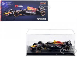 Red Bull Racing RB19 #11 Sergio Perez Oracle Formula One F1 World Championship (2023) with Driver Figure and Display Case Race Series