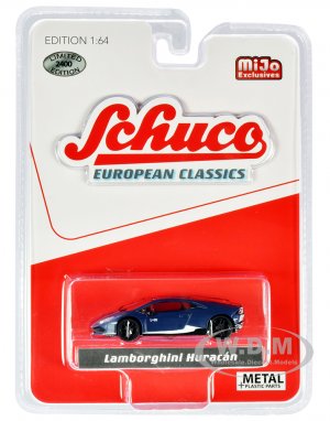 Lamborghini Huracan Matt Dark Blue with White Stripes European Classics