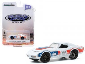 1972 Chevrolet Corvette BFGoodrich White with Red and Blue Stripes Detroit Speed Inc. Series 1