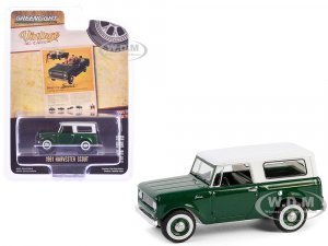 1961 Harvester Scout Green Metallic with White Top Meet the Scout! Vintage Ad Cars Series 11