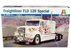 Skill 5 Model Kit Freightliner FLD 120 Special Truck Tractor  Scale Model by Italeri