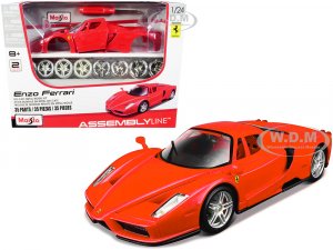 Model Kit Ferrari Enzo Red (Skill 2) Assembly Line Series
