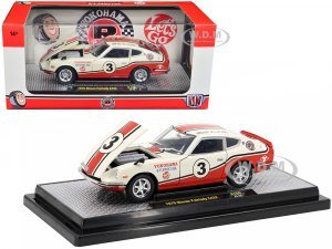1970 Nissan Fairlady Z 432 RHD (Right Hand Drive) #3 Wimbledon White with Red and Black Stripes Yokohama GT Special