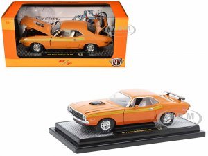 1971 Dodge Challenger R/T 440 Orange with Yellow Stripes and White Interior