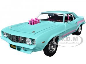 1969 Chevrolet Camaro Z/28 Light Blue with Pink Stripes Pro Street