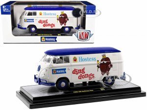 1960 Volkswagen Delivery Van Hostess Ding Dongs Wimbledon White with Blue Top