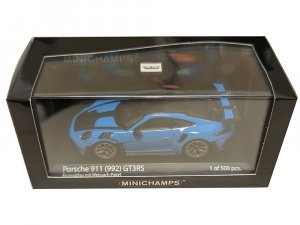 2023 Porsche 911 (992) GT3 RS Weissach Package Blue with Carbon Stripes and Top