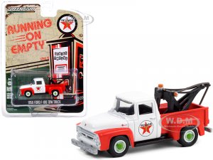 1956 Ford F-100 Tow Truck Texaco Filling Station Red and White Running on Empty Series 12
