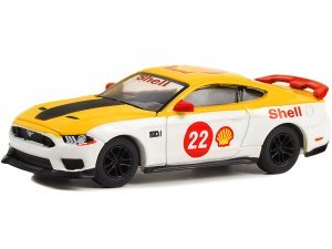 2022 Ford Mustang Mach 1 #22 Shell Racing Yellow and White Shell Oil Special Edition Series 1