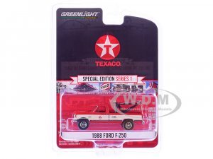 1988 Ford F-250 Tow Truck Texaco Red and White Texaco Special Edition Series 1