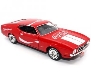 1971 Ford Mustang Sportsroof Red with White Stripes Refresh Yourself - Coca-Cola