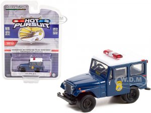 1974 Jeep DJ-5 Dark Blue with White Top Indianapolis Metropolitan Police Department (Indiana) Hot Pursuit Series 40