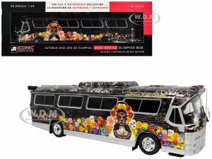 Dina 323 G2 Olimpico Coach Bus Autobuses de Las Catrinas: El Paraiso Black with Dia de los Muertos Graphics The Bus & Motorcoach Collection