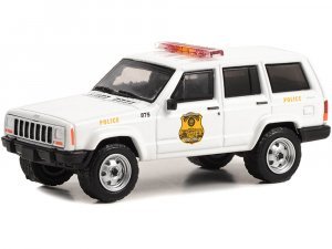 2000 Jeep Cherokee White United States Secret Service Police Hot Pursuit