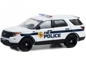 2014 Ford Police Interceptor Utility FBI Police (Federal Bureau of Investigation Police) White Hot Pursuit Hobby Exclusive
