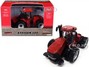 Case AFS Connect Steiger 580 Tractor with Dual Wheels Red Case IH Agriculture Prestige Collection Series