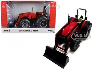 Farmall 115A Tractor with L575 Loader Red and Black Case IH Agriculture 1 16