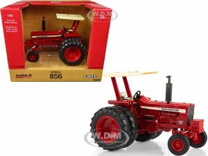 Farmall 856 Tractor with Canopy Red with Dual Wheels Case IH Agriculture Series
