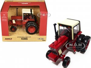 International Harvester 1086 Tractor Red with Cream Top and Dual Wheels Case IH Agriculture Series