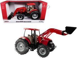 Case IH MXU135 Maxxum Tractor with LX156 Loader Red Case IH Agriculture Series