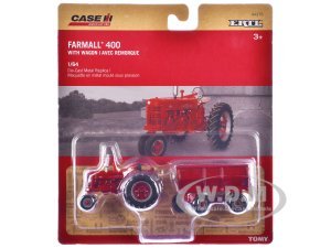 Farmall 400 Tractor Red with Wagon Case Agriculture Series