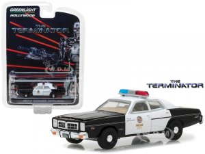 1977 Dodge Monaco Metropolitan Police Black and White The Terminator (1984) Movie Hollywood Series Release 19