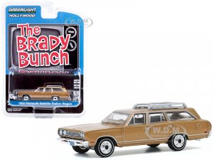 1969 Plymouth Satellite Station Wagon with Roof Rack Gold (Carol Bradys) The Brady Bunch (1969-1974) TV Series Hollywood Series Release 29
