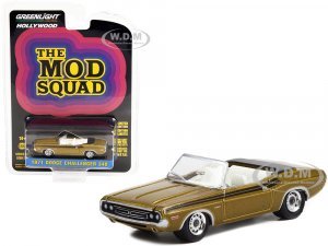 1971 Dodge Challenger 340 Convertible Gold Metallic with Black Stripes The Mod Squad (1968-1973) TV Series Hollywood Series Release 34