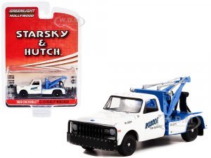 1969 Chevrolet C-30 Dually Wrecker Tow Truck White Roscoe Tow Starsky and Hutch (1975-1979) TV Series Hollywood Special Edition Series 2