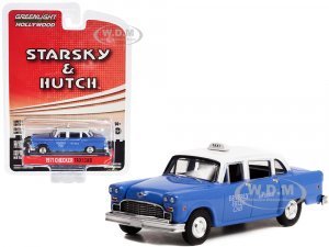 1971 Checker Taxi Blue with White Top Beverly Hills Cab Starsky and Hutch (1975-1979) TV Series Hollywood Special Edition Series 2