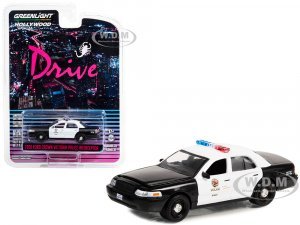 2001 Ford Crown Victoria Police Interceptor Black and White LAPD (Los Angeles Police Department) Drive (2011) Movie Hollywood Series Release 37