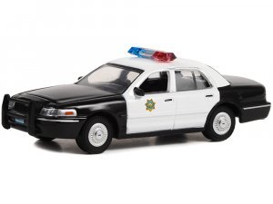 1998 Ford Crown Victoria Black and White Police Interceptor Reno Sheriffs Department (Lieutenant Jim Dangles) Reno 911! (2003-2009) TV Series Hollywood Series Release 38