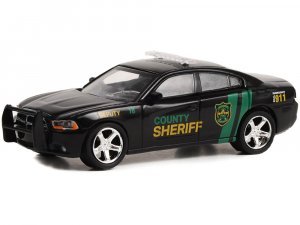 2011 Dodge Charger Black Pursuit County Sheriff Deputy #18 Yellowstone (2018-Current) TV Series Hollywood Series Release 38