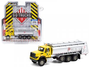 2018 International WorkStar Tanker Truck Yellow and Silver PennDOT (Pennsylvania Department of Transportation) S.D. Trucks Series 12