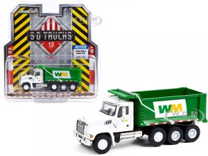 2020 Mack Granite Dump Truck White and Green Waste Management S.D. Trucks Series 12