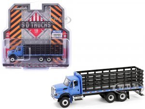 2018 International WorkStar Platform Stake Truck Blue S.D. Trucks Series 19