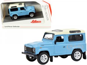 Land Rover Defender Light Blue with Cream Top