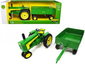 John Deere 730 Tractor with Barge Wagon 1 16