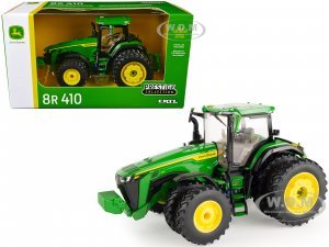 John Deere 8R 410 Tractor with Dual Wheels Green Prestige Collection